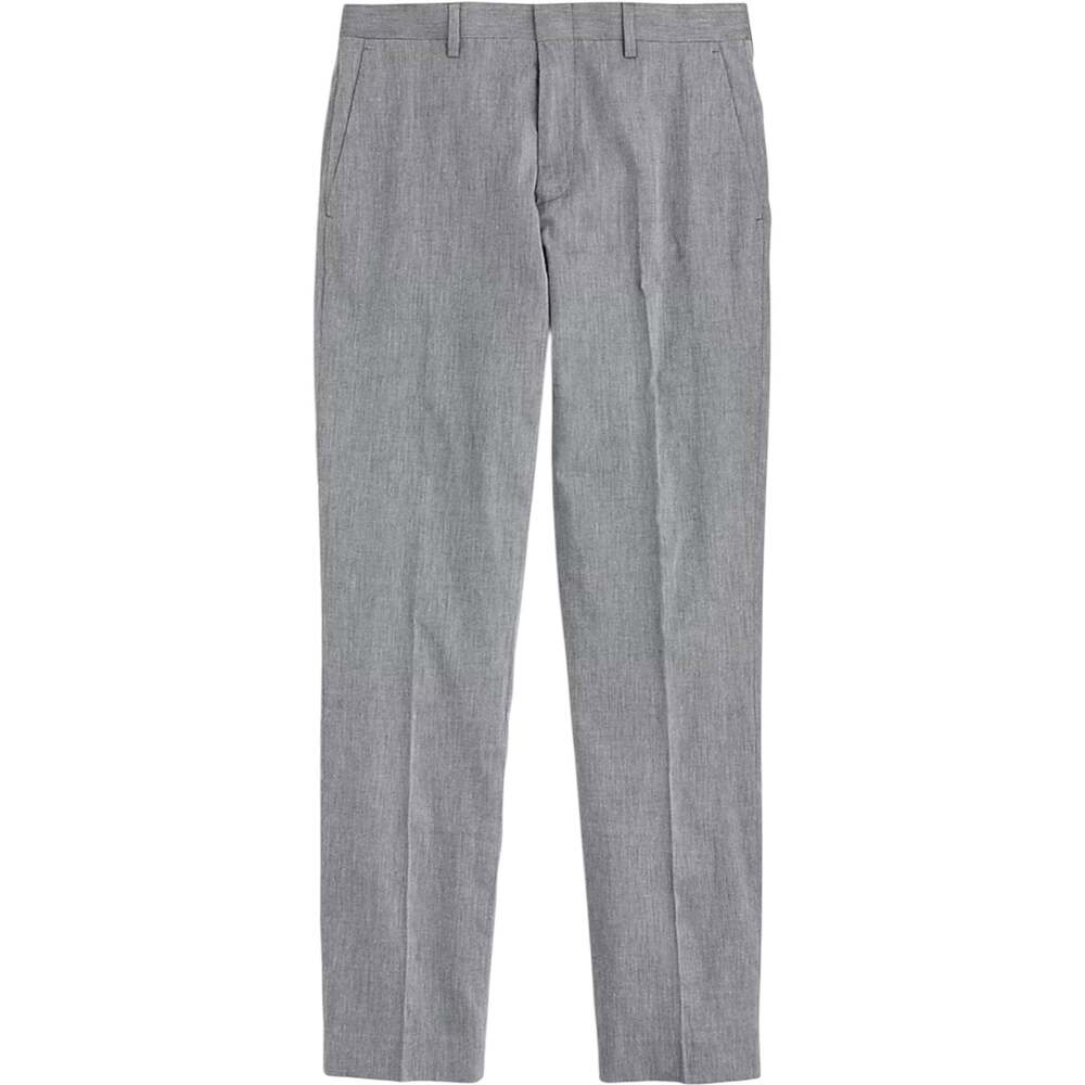 J.Crew Ludlow Slim-Fit Unstructured Suit Pant Cotton-Linen Somelos Gray 28x32